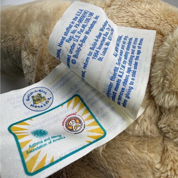 Build A Bear Asthma Friendly Tan Plush Stuffed Animal Teddy Bear Toy - Picture 4 of 8